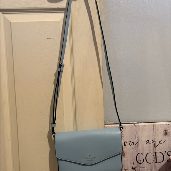 Kate Spade Light Blue Envelope Crossbody Bag - Picture 2 of 9